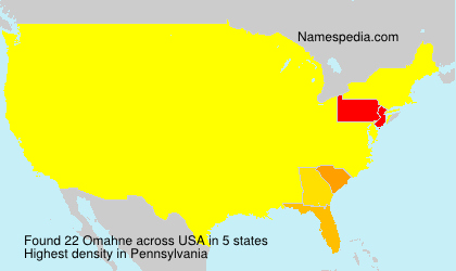 Surname Omahne in USA Surname Omahne in USA