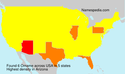 Surname Omame in USA