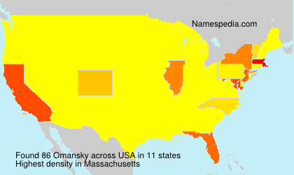 Surname Omansky in USA