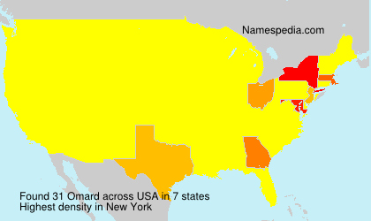 Surname Omard in USA