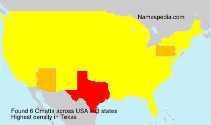 Surname Omatta in USA