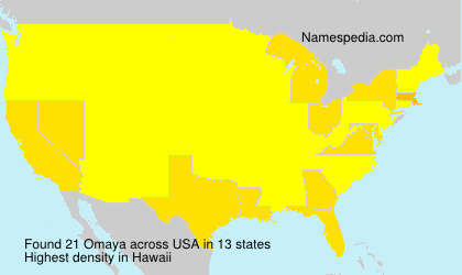 Surname Omaya in USA Surname Omaya in USA