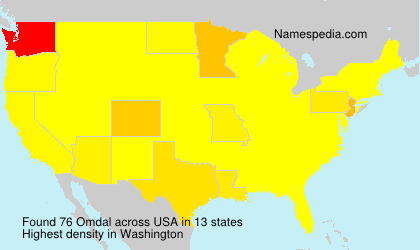 Surname Omdal in USA Surname Omdal in USA