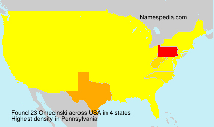 Surname Omecinski in USA Surname Omecinski in USA