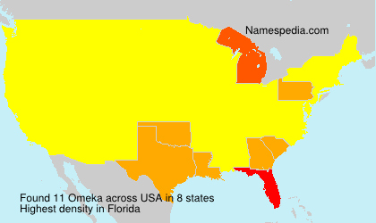 Surname Omeka in USA Surname Omeka in USA