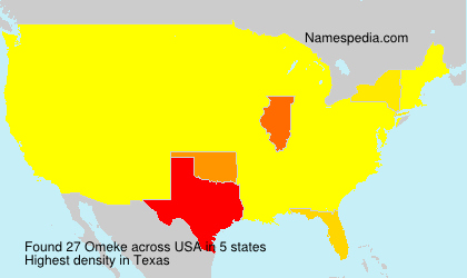 Surname Omeke in USA