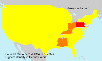 Surname Omia in USA Surname Omia in USA
