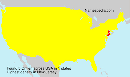 Surname Omieri in USA