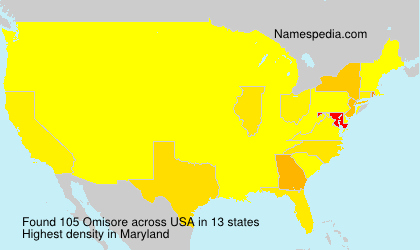 Surname Omisore in USA Surname Omisore in USA
