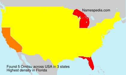 Surname Omitsu in USA Surname Omitsu in USA