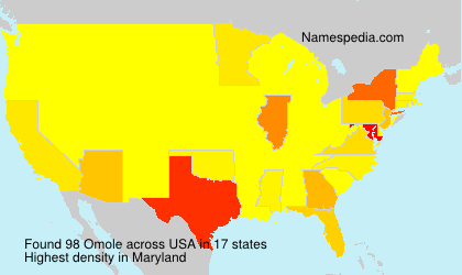 Surname Omole in USA Surname Omole in USA