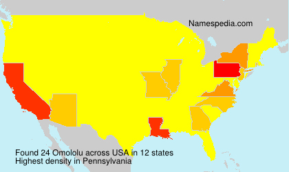 Surname Omololu in USA Surname Omololu in USA