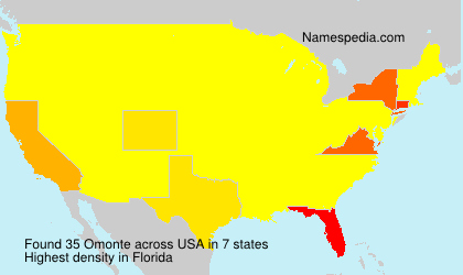 Surname Omonte in USA Surname Omonte in USA