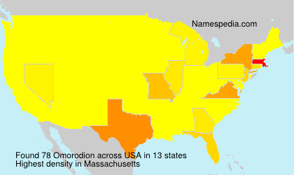 Surname Omorodion in USA Surname Omorodion in USA
