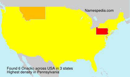 Surname Onacko in USA Surname Onacko in USA