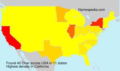 Surname Onar in USA Surname Onar in USA