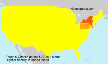 Surname Onasile in USA Surname Onasile in USA