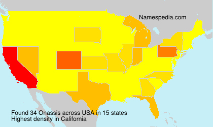 Surname Onassis in USA Surname Onassis in USA