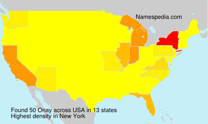 Surname Onay in USA Surname Onay in USA