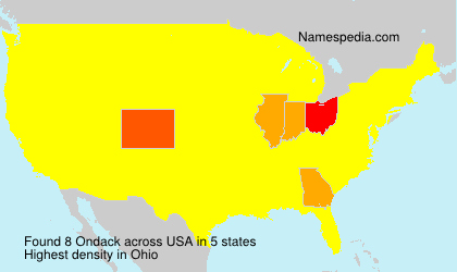 Surname Ondack in USA Surname Ondack in USA