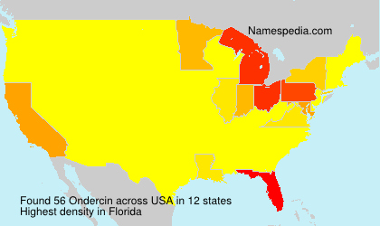 Surname Ondercin in USA Surname Ondercin in USA