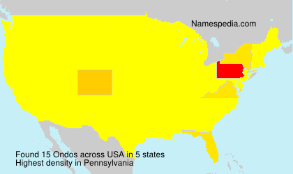 Surname Ondos in USA Surname Ondos in USA