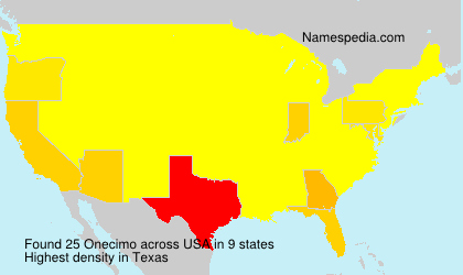 Surname Onecimo in USA Surname Onecimo in USA