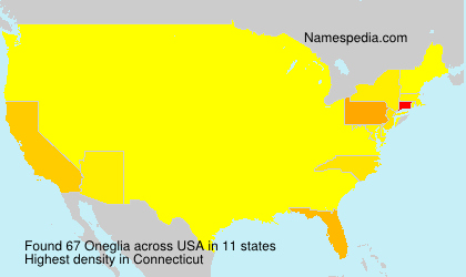 Surname Oneglia in USA