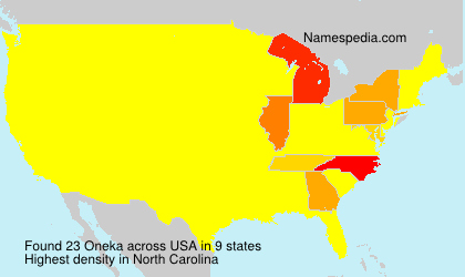 Surname Oneka in USA Surname Oneka in USA