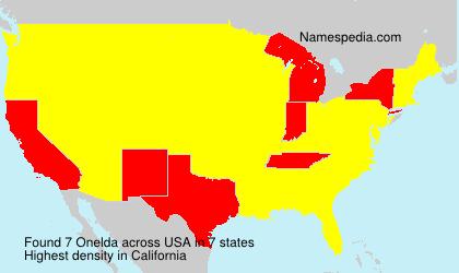Surname Onelda in USA Surname Onelda in USA