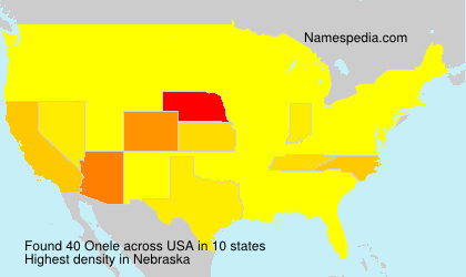 Surname Onele in USA Surname Onele in USA
