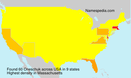 Surname Oneschuk in USA Surname Oneschuk in USA