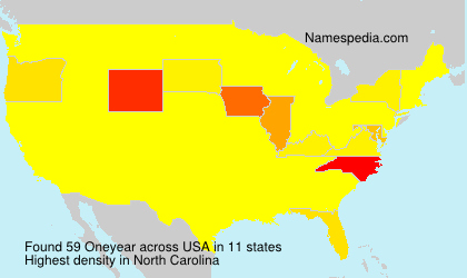 Surname Oneyear in USA Surname Oneyear in USA
