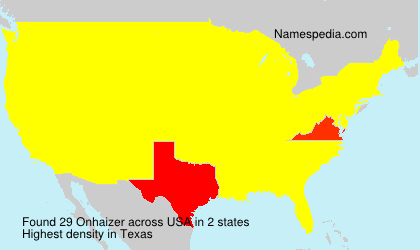 Surname Onhaizer in USA Surname Onhaizer in USA