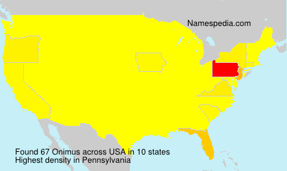 Surname Onimus in USA Surname Onimus in USA