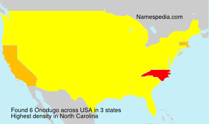 Surname Onodugo in USA Surname Onodugo in USA