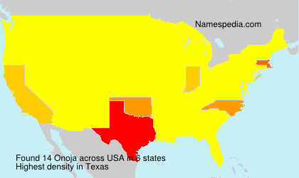 Surname Onoja in USA Surname Onoja in USA