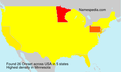 Surname Onraet in USA Surname Onraet in USA