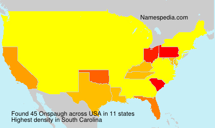 Surname Onspaugh in USA Surname Onspaugh in USA