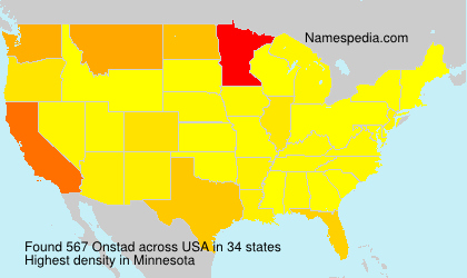 Surname Onstad in USA Surname Onstad in USA