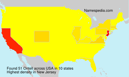 Surname Ontell in USA Surname Ontell in USA