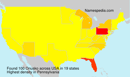 Surname Onusko in USA Surname Onusko in USA