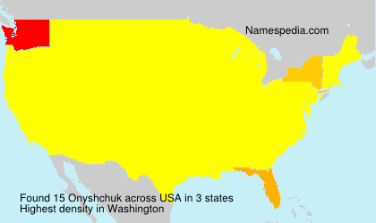 Surname Onyshchuk in USA Surname Onyshchuk in USA