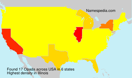 Surname Opada in USA Surname Opada in USA