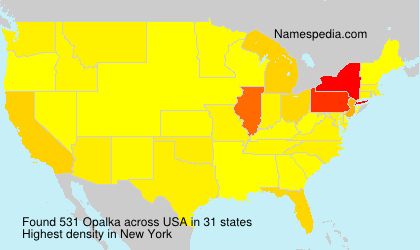 Surname Opalka in USA