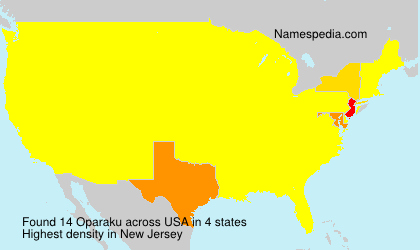 Surname Oparaku in USA Surname Oparaku in USA