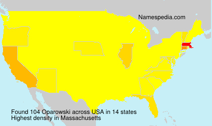Surname Oparowski in USA Surname Oparowski in USA