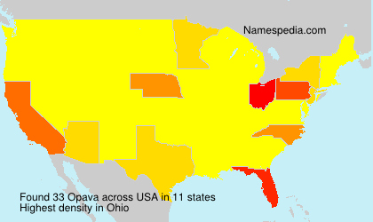Surname Opava in USA Surname Opava in USA