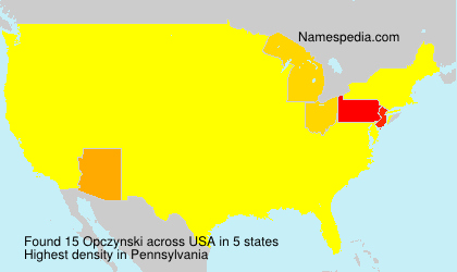 Surname Opczynski in USA Surname Opczynski in USA
