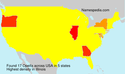 Surname Opeifa in USA Surname Opeifa in USA